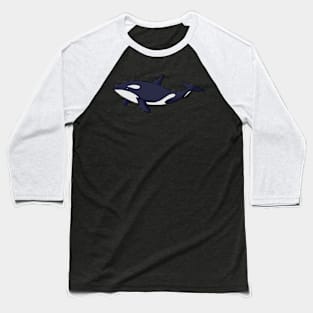 Killer Whale Orca Baseball T-Shirt